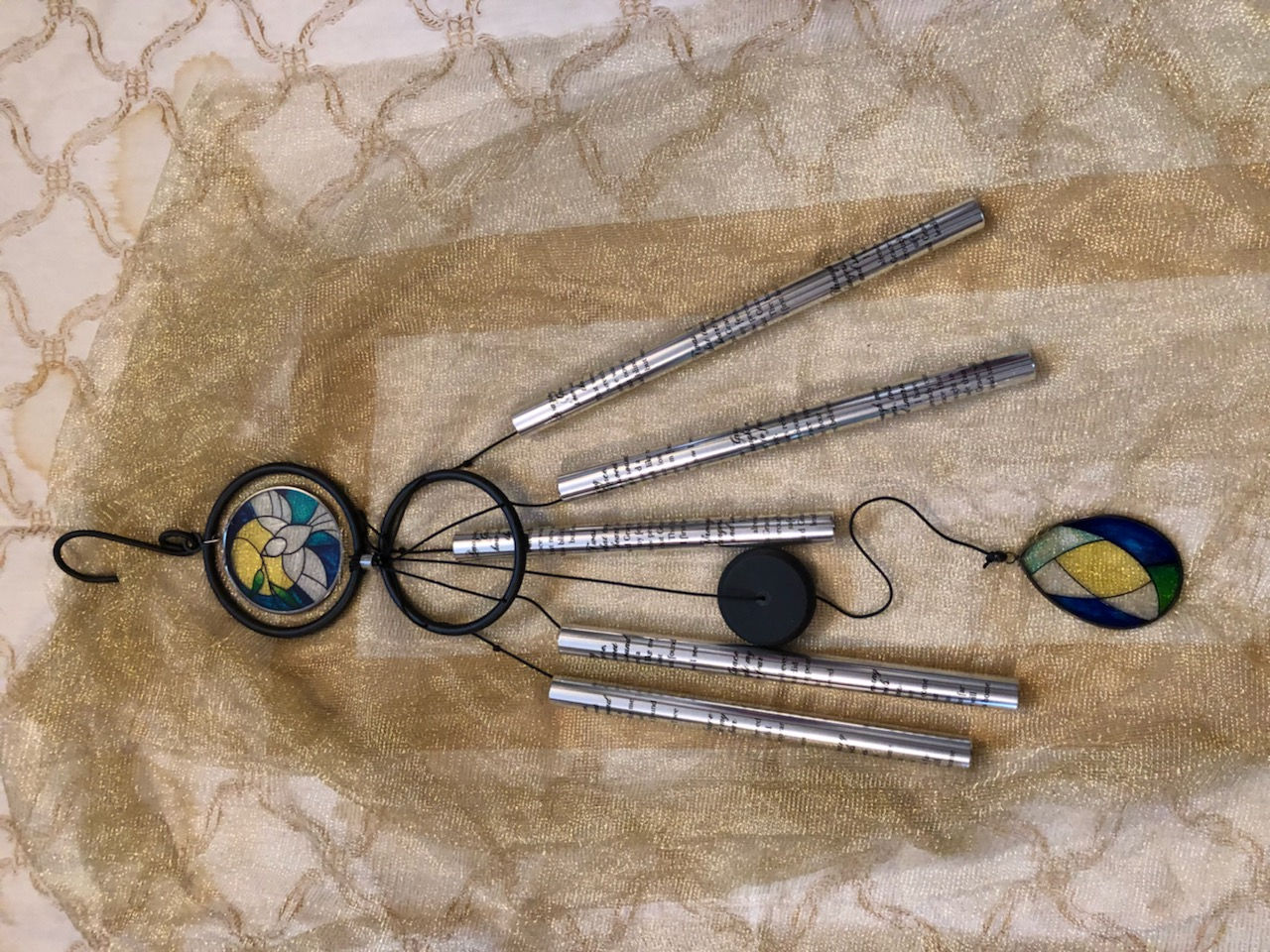 Dove Stained Glass Chimes