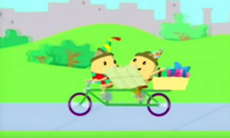 boiled egg brothers riding bike.png