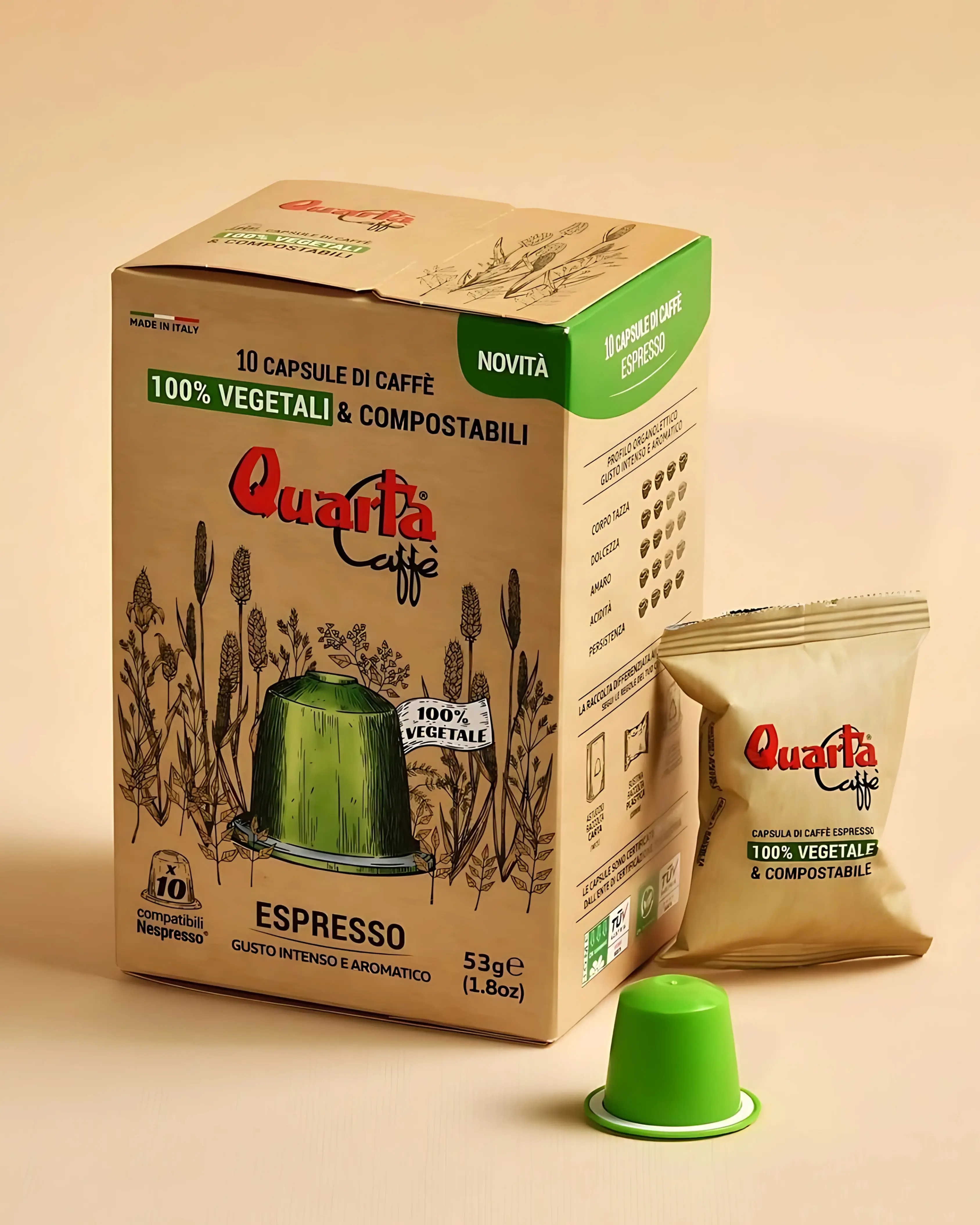 10'lu %100 Vegan ve Geri Dönüştürülebilir Bitkisel Kapsüller (10 Adet)