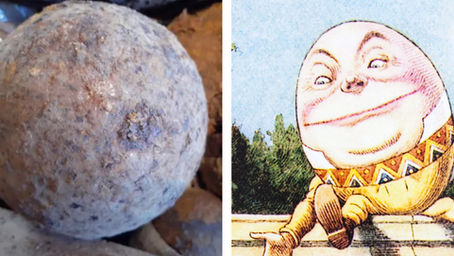 Humpty Dumpty – Uma Bala de Canhão! Não um Ovo!