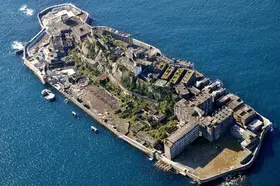 Ilha fantasma Hashima, da Mitsubishi