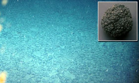 Bolas de Magnésio no fundo do Mar