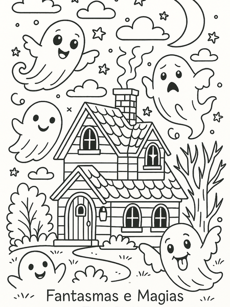 Para Pintar: Fantasmas em São Paulo e no Mar