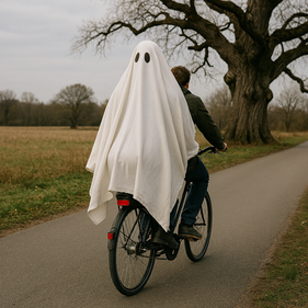 O Fantasma da árvore que passeia na garupa das bicicletas