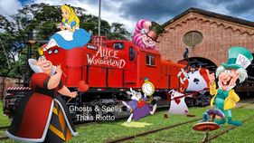 Especial: Trem Temático de Paranapiacaba tem Alice no Pais da Maravilhas à bordo!! 22 de Marços de 2025