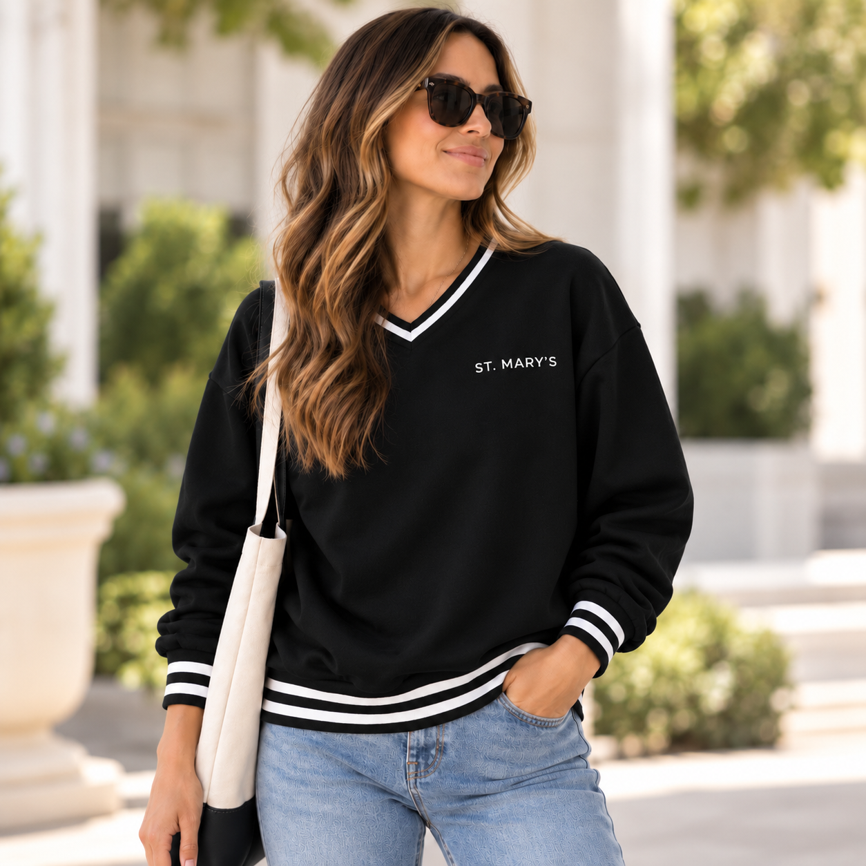 Women's Black Crew