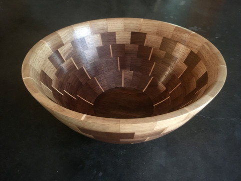 Segmented Walnut Bowl