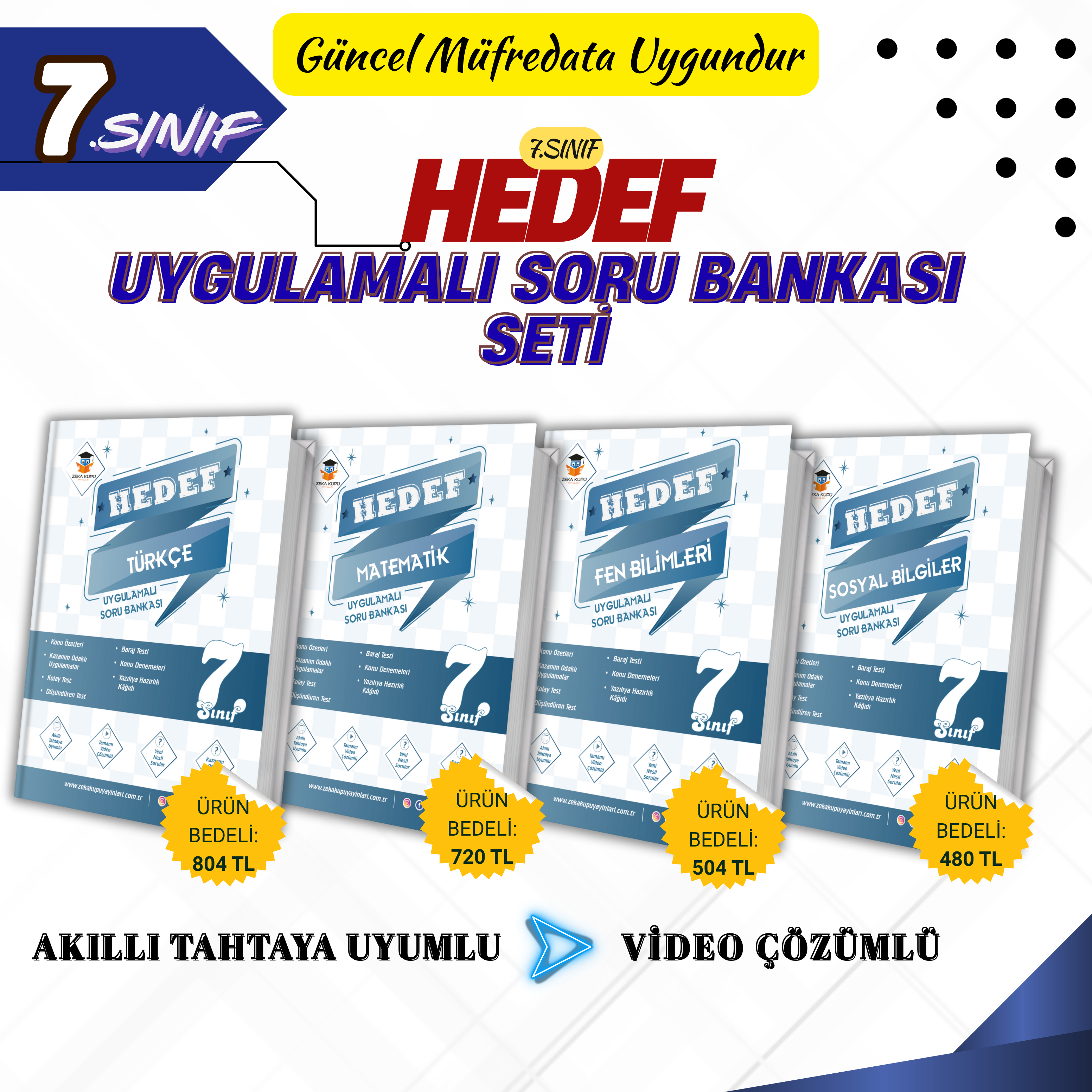 7.Sınıf Hedef Konu Anlatımlı Soru Bankaları Seti