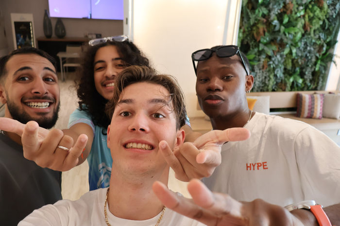 A group selfie in Seville