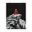Thumbnail: Monochrome and Red Print of Monk Meditating, Wall Art