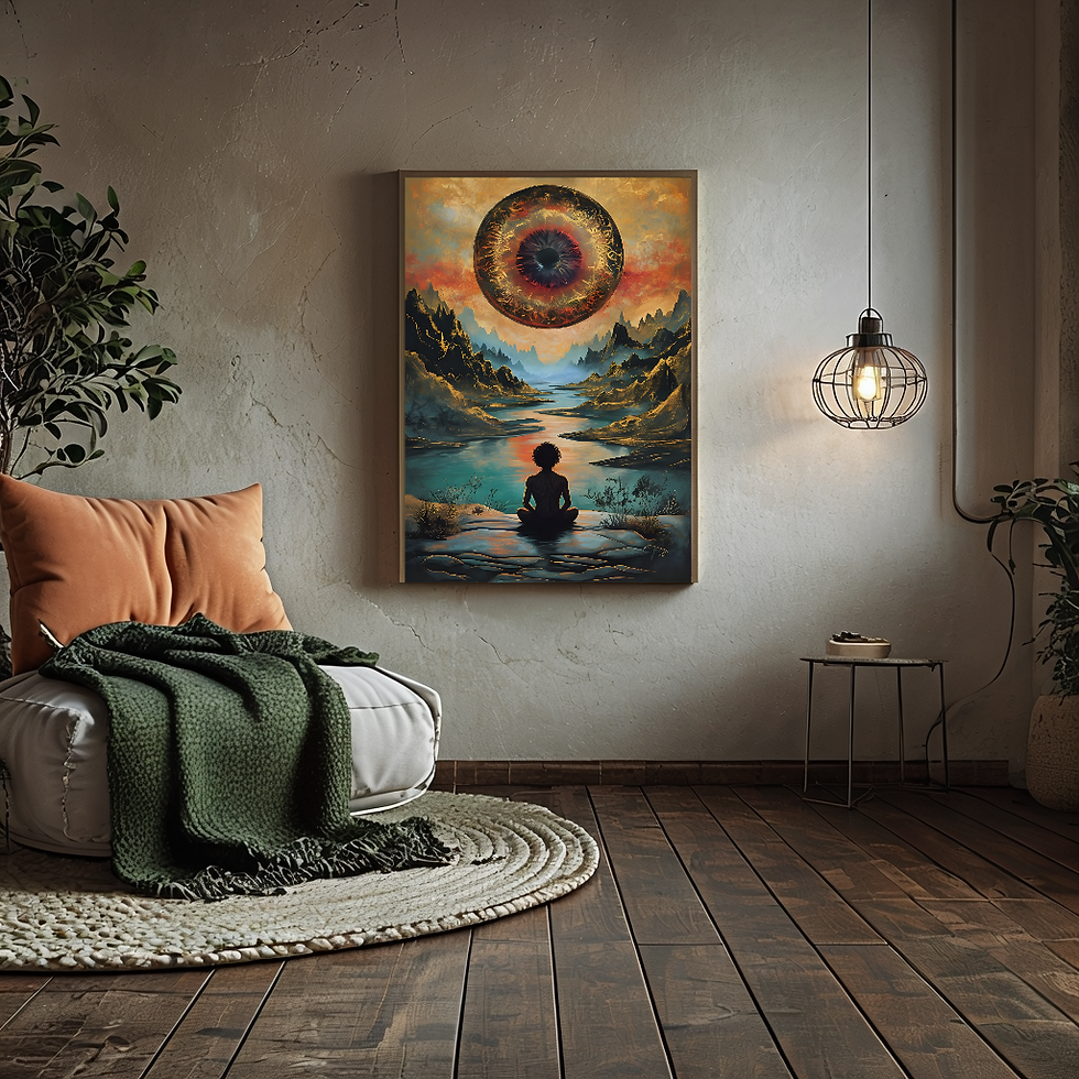 Colourful Meditation Print