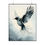 Thumbnail: Simple abstract bird. Monochrome Wall art