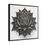 Thumbnail: Sapphire Blue and Gold Lotus,Yoga Wall Art