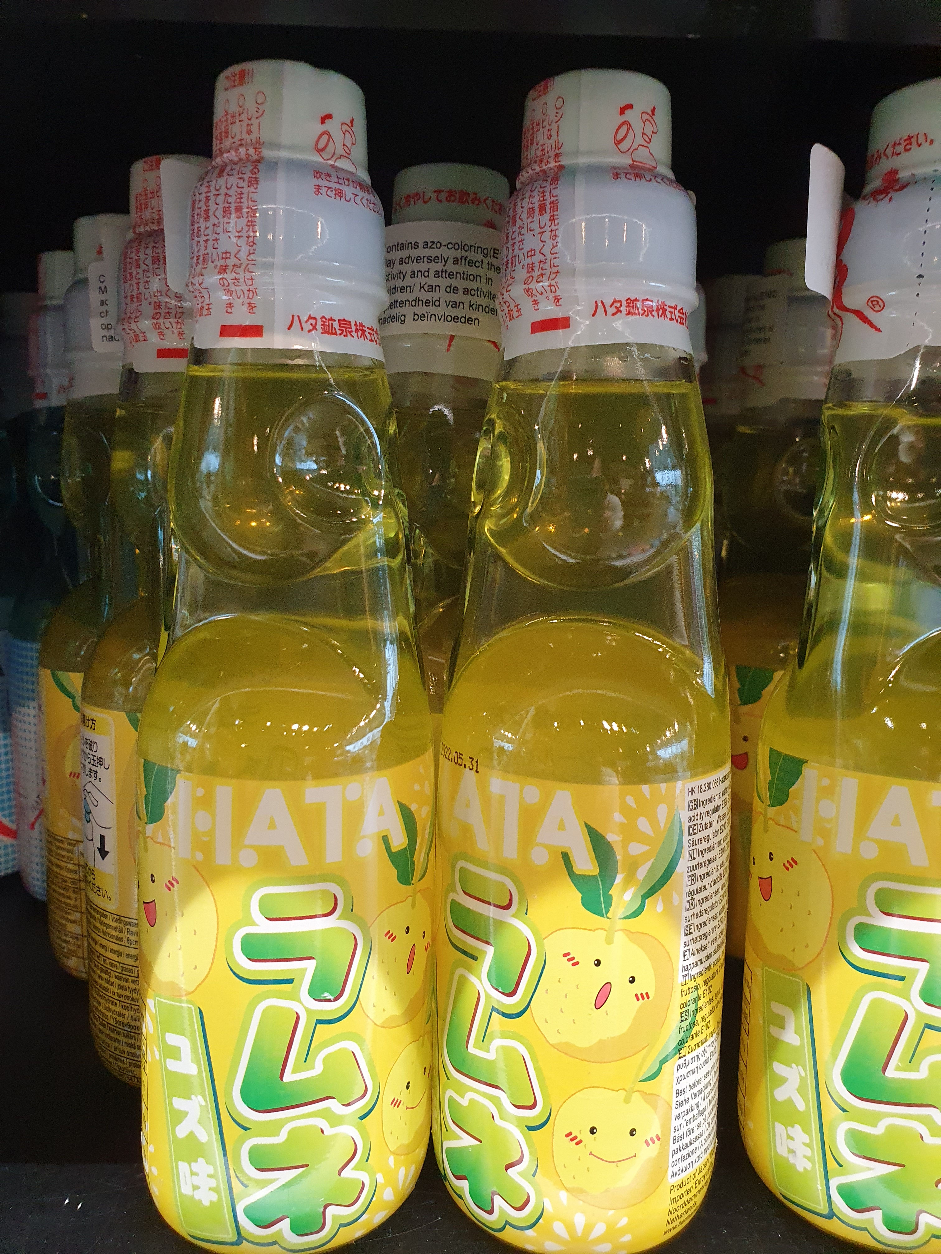 Japanese Hata Yuzu Ramune Soda 