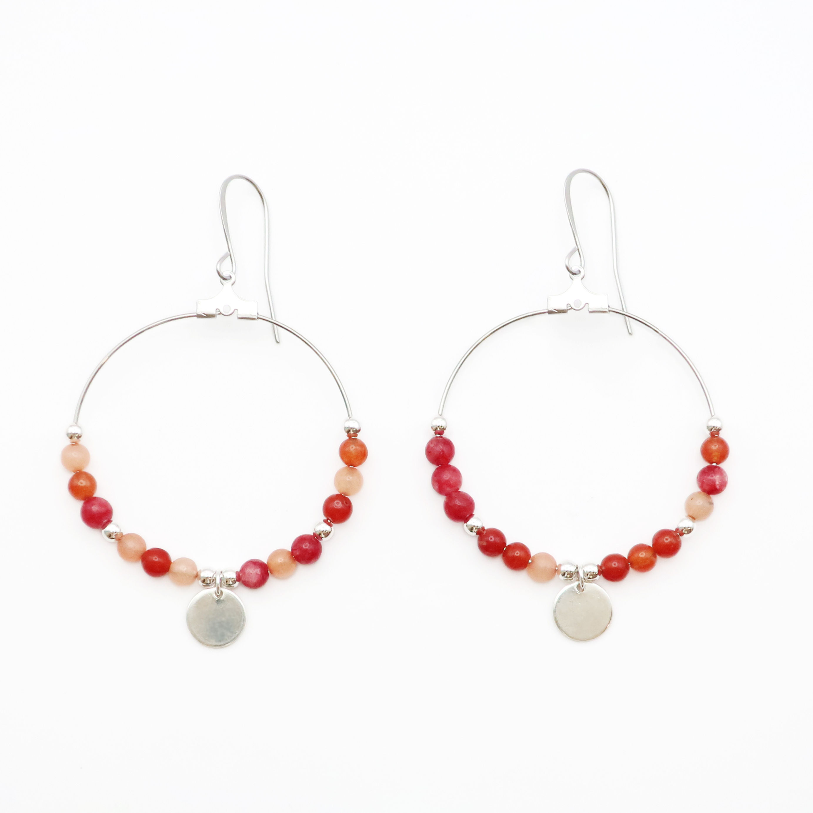 Silver + Orange Quartz
