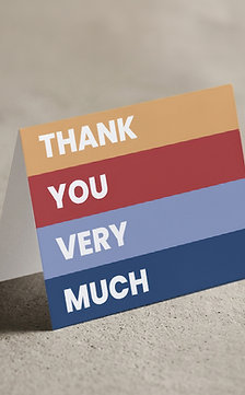 Striped TY Card