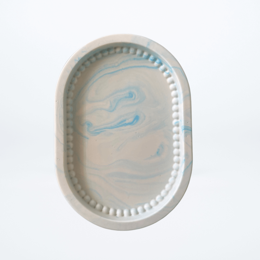 Uluru sky–inspired Pebble Drift Tray, artisan handcrafted tray made in Australia, unique Australian gift