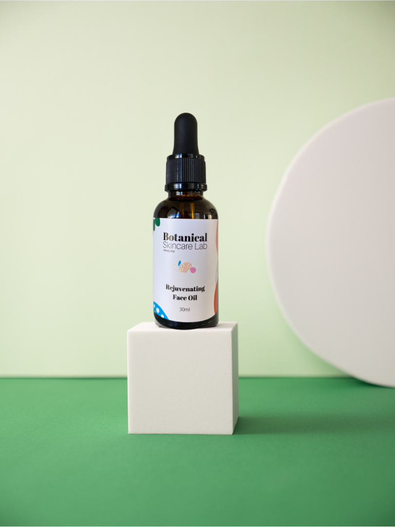 Thumbnail: Front view of Rejuvenating Face Oil, emphasizing its natural ingredients and benefits for the skin