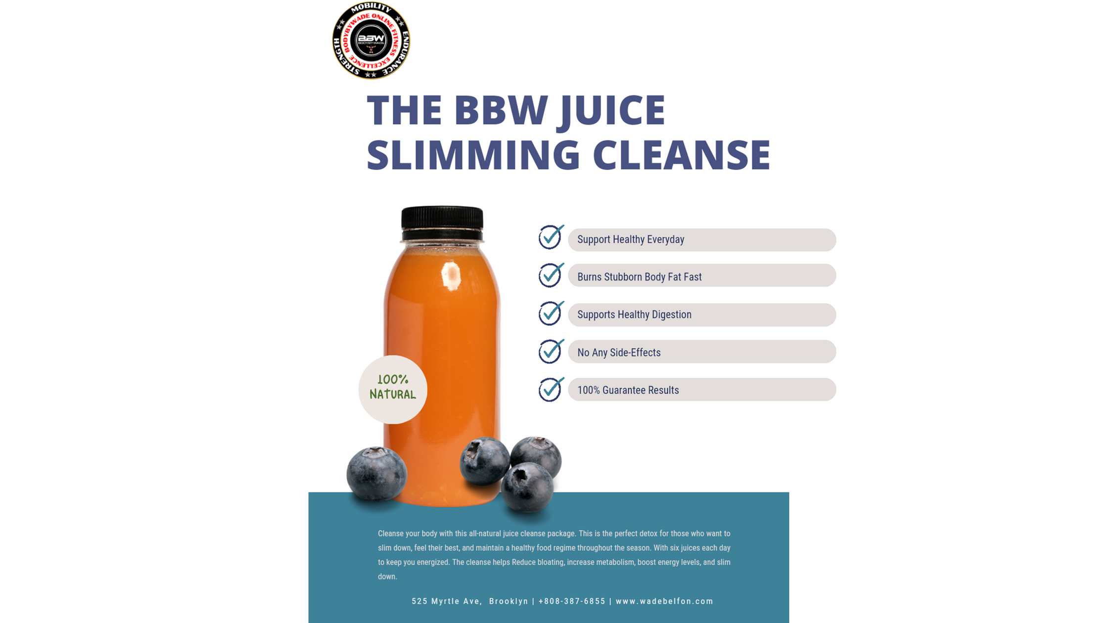 BBW Juice Slimming Cleanse (2 Day)