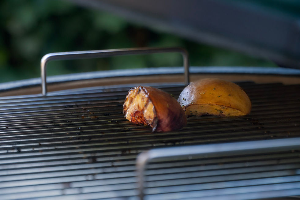 al kamado Pesche grigliate - cottura diretta nel Big Green Egg