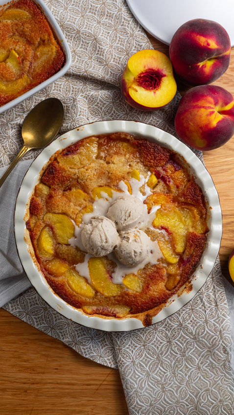 Crostata di pesche all'americana - peach cobbler: diretta e soul