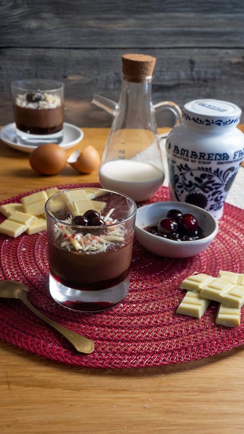 Pudding cioccolato e Amarena Fabbri