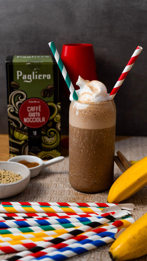 Frappè al caffè Pagliero alla nocciola e banana