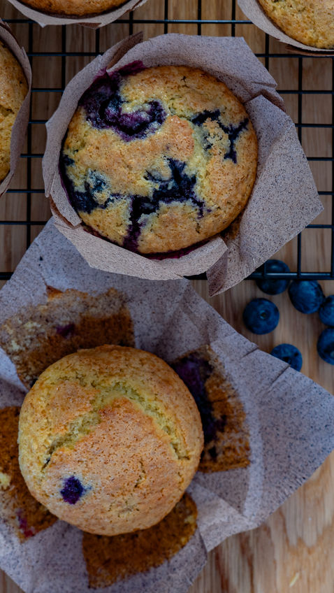 Muffin, super soffici, ai mirtilli!