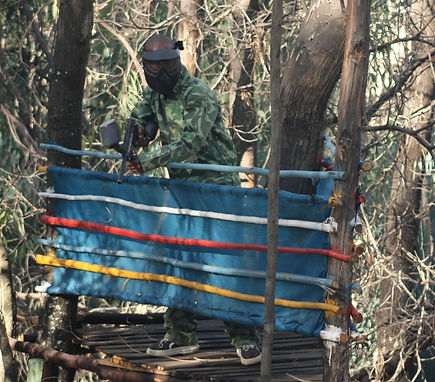 Holiday camp paintball