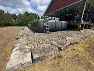 Pool pad installation