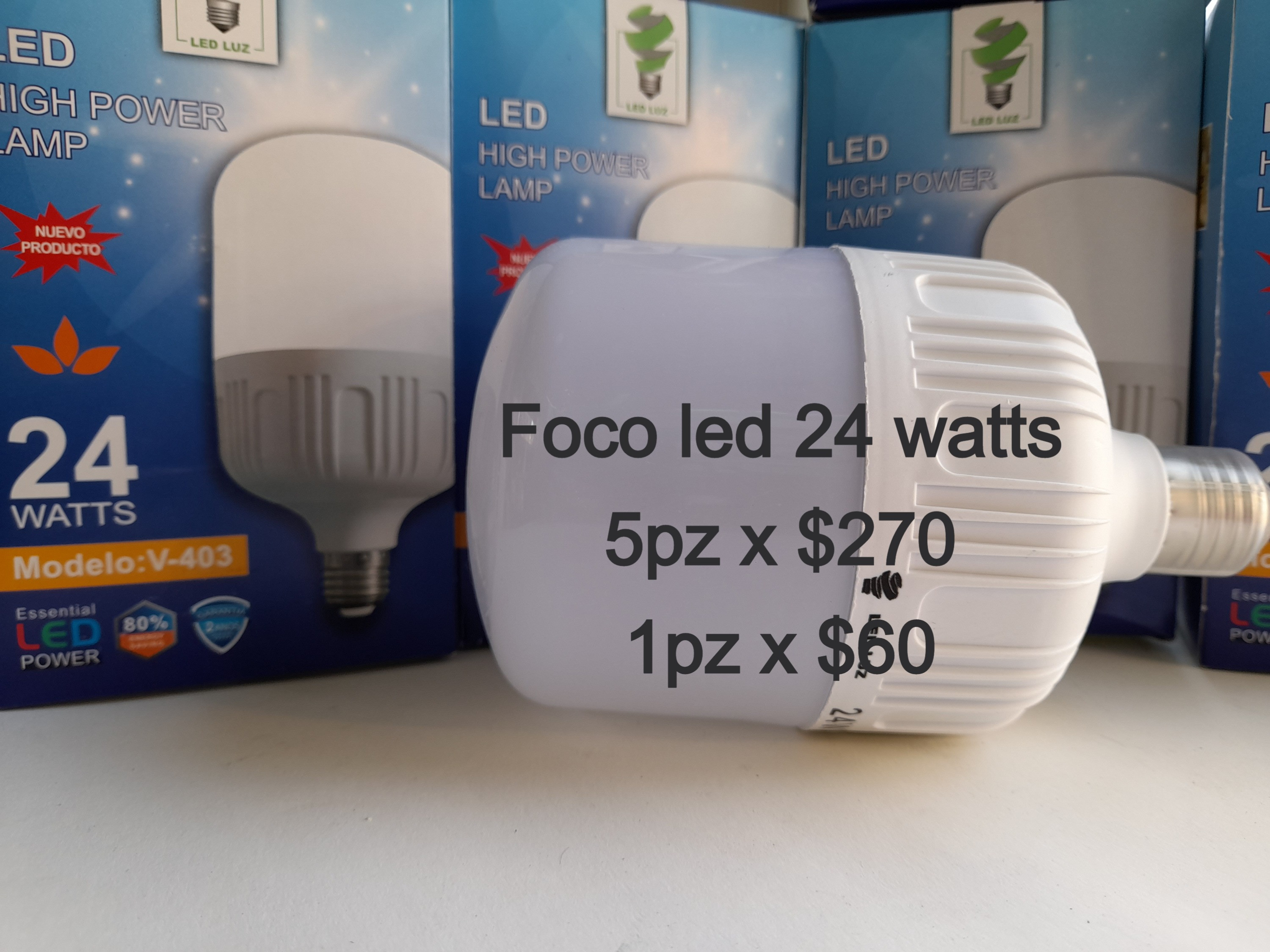 Foco led 24 watts