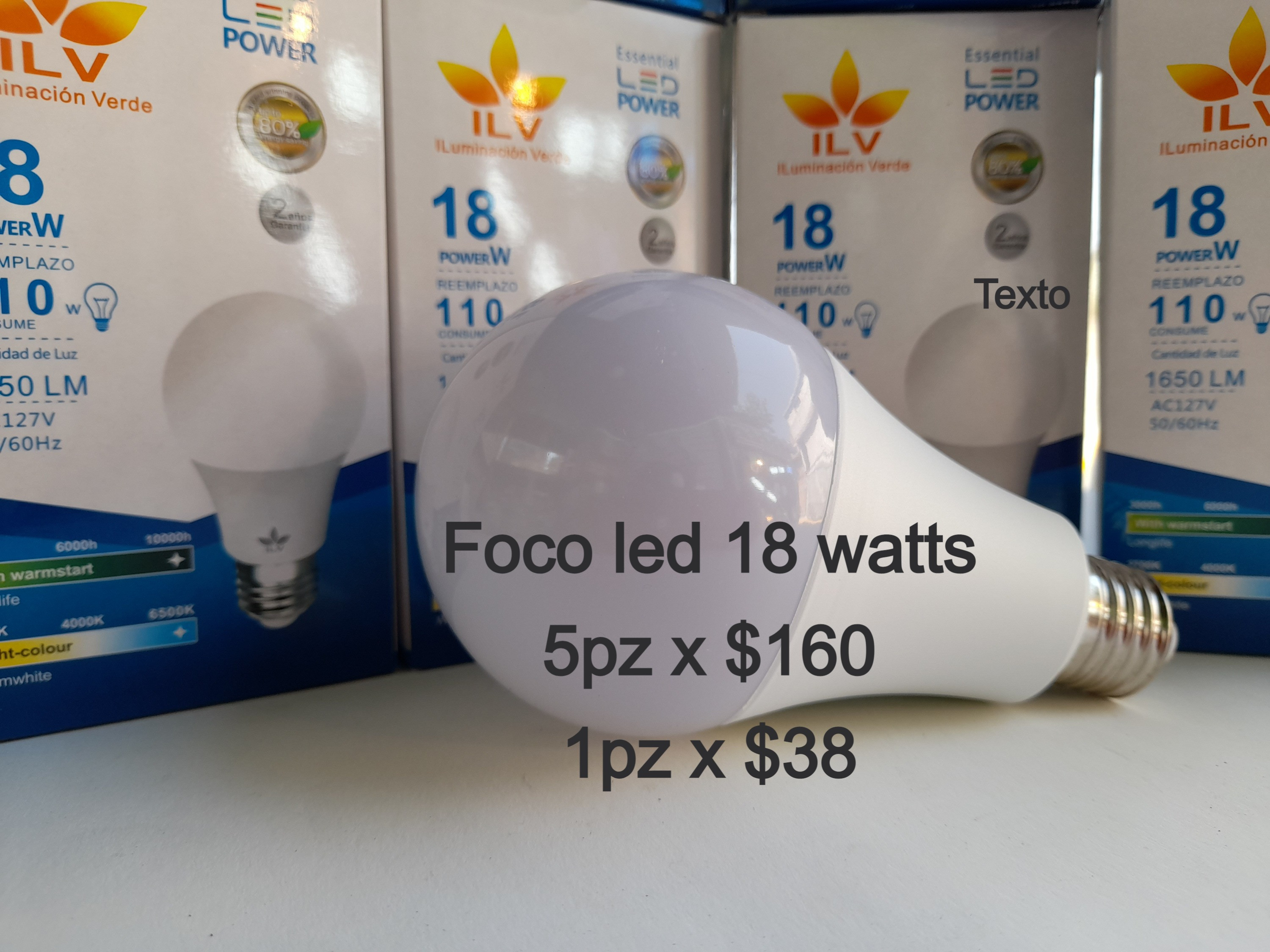Foco led 18 watts