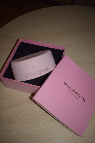 Pembe Keten Pillbox Şapka | NELLYS.VINTAGE