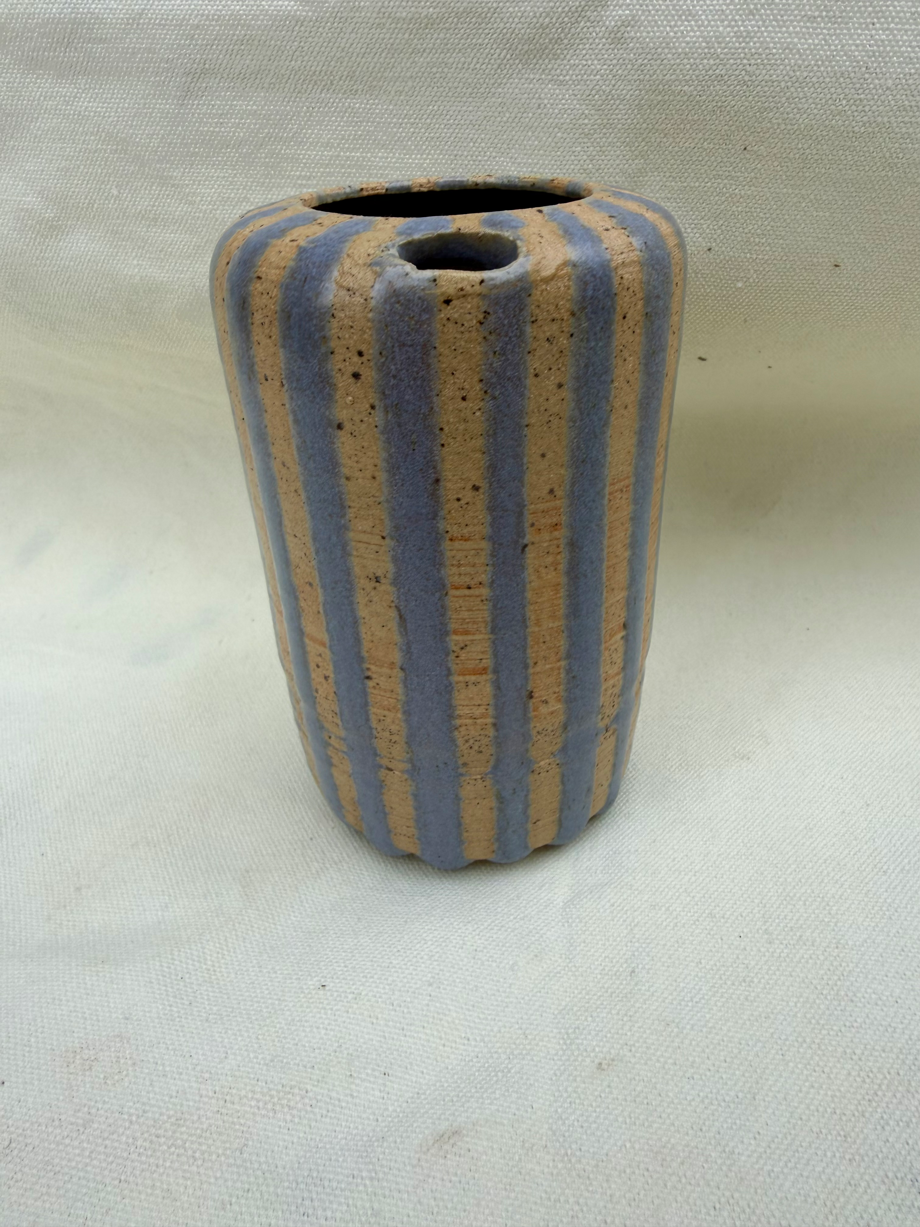 Matte blue to go mug