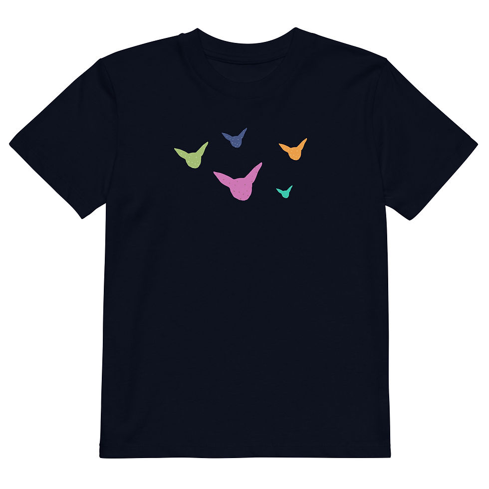 Miniatura: T-shirt in cotone organico 5 volpi