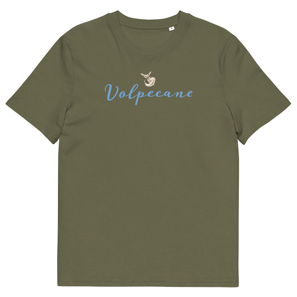 Miniatura: T-shirt in cotone organico scritta vintage