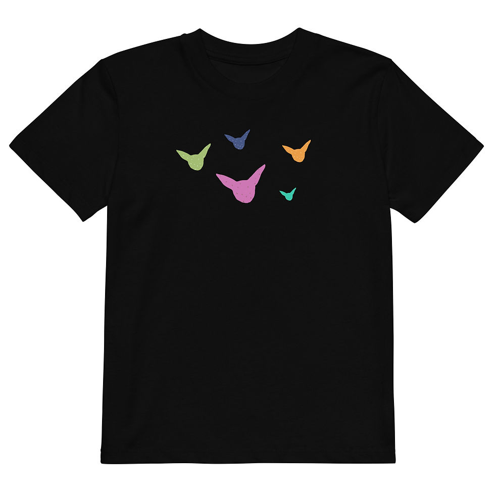 Miniatura: T-shirt in cotone organico 5 volpi