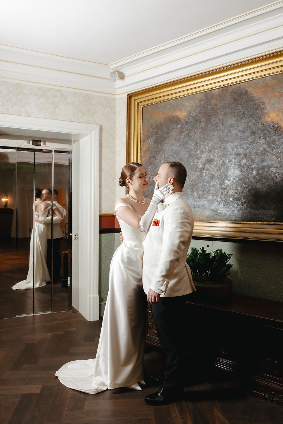 Maria and Ben's intimate elegant elopement began with a civil ceremony at Zürich's Stadthaus and closed with dinner and cake at The Dolder Grand. A fine art story.