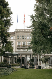 Hotel baur au lac, Zurich, Switzerland: main garden and facade