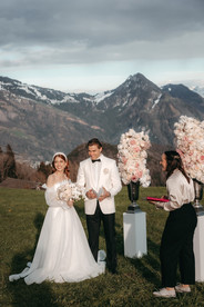 wedding ceremony in Villa honegg