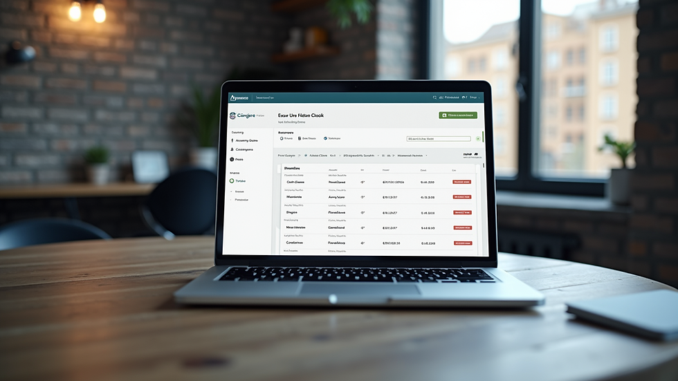 Eye-level view of a laptop displaying a financial advisory booking platform