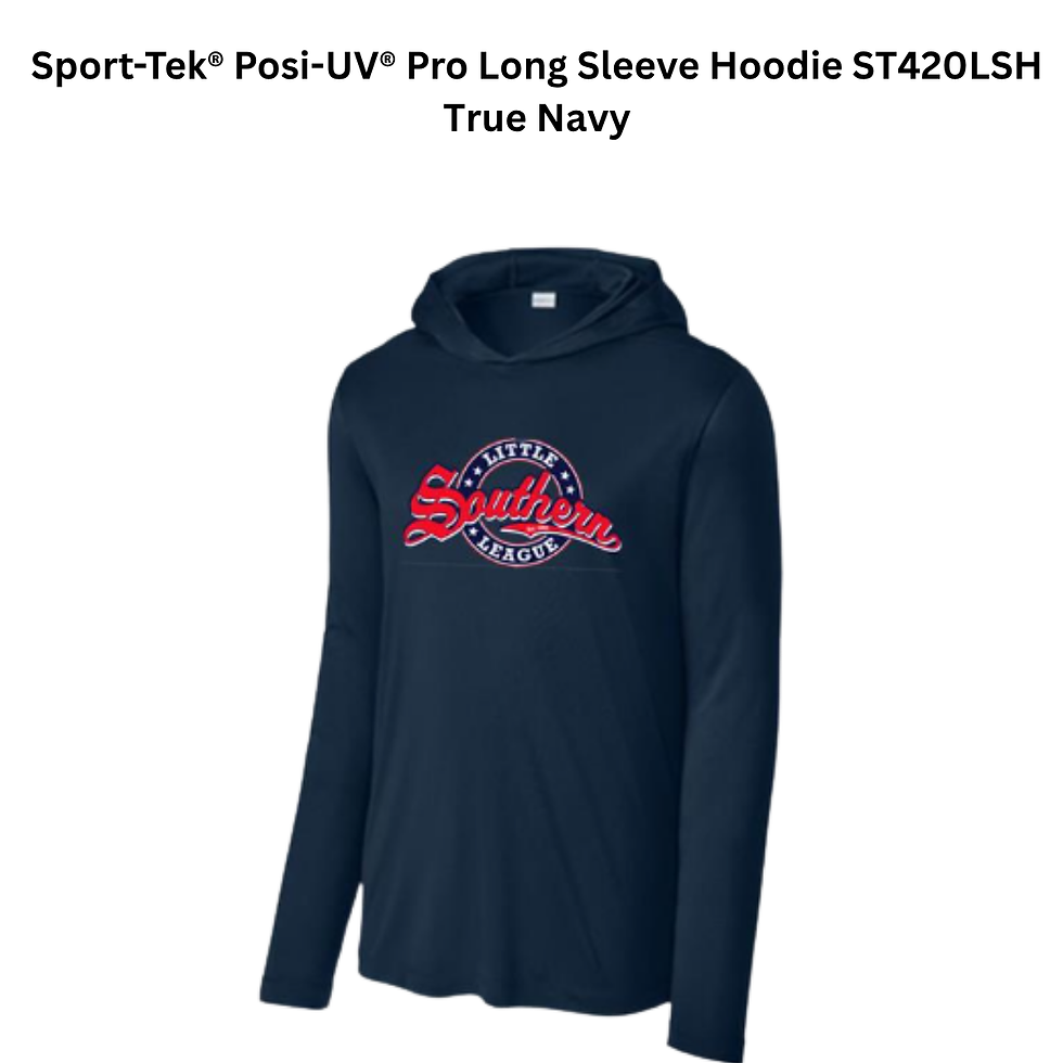 Thumbnail: Sport-Tek Posi-UV Pro Long Sleeve Hoodie Southern LL ST420LSH