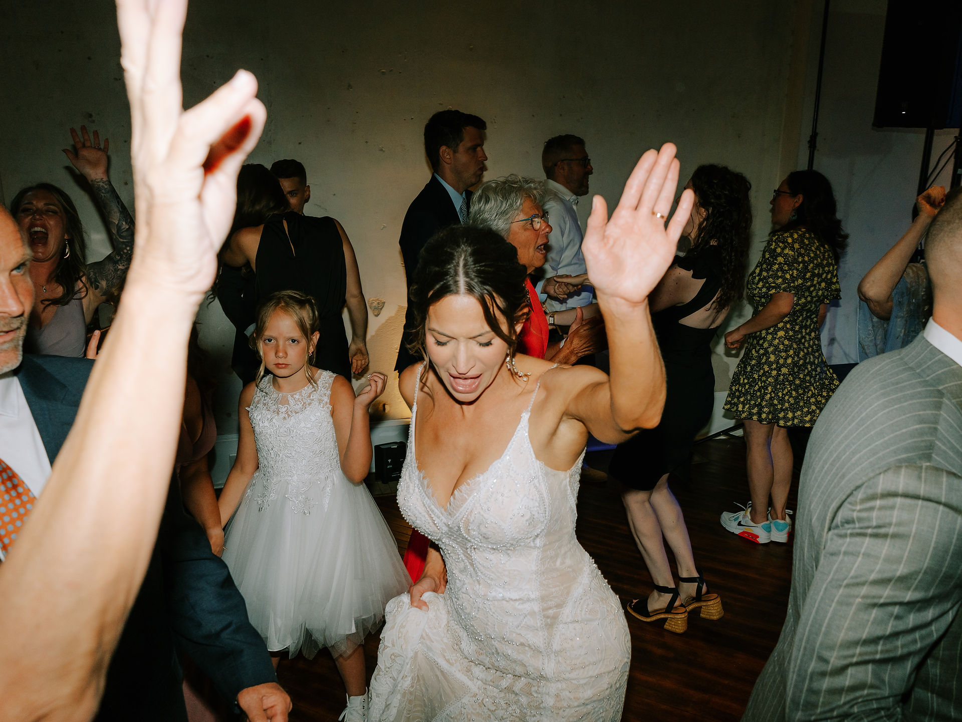 The happy couple dances the night away Photo Courtesy of: Longbrook Photography