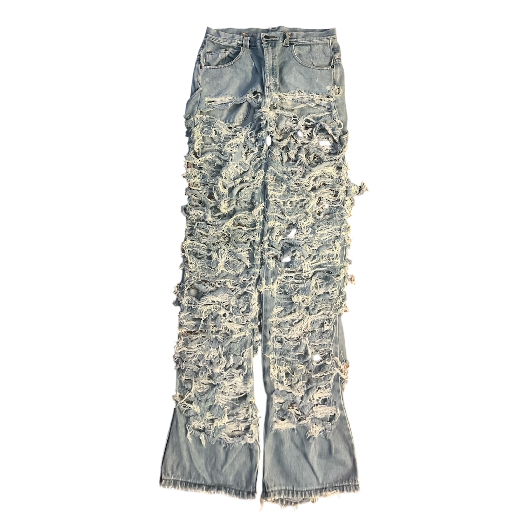 Vampworld Lime Kut-Up Denim - 1 of 1 Distressed (Tommy Hilfiger x Vampworld)