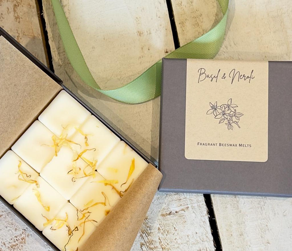Thumbnail: Luxury Beeswax Wax Melt Gift Set | Ceramic Warmer, Home Fragrance