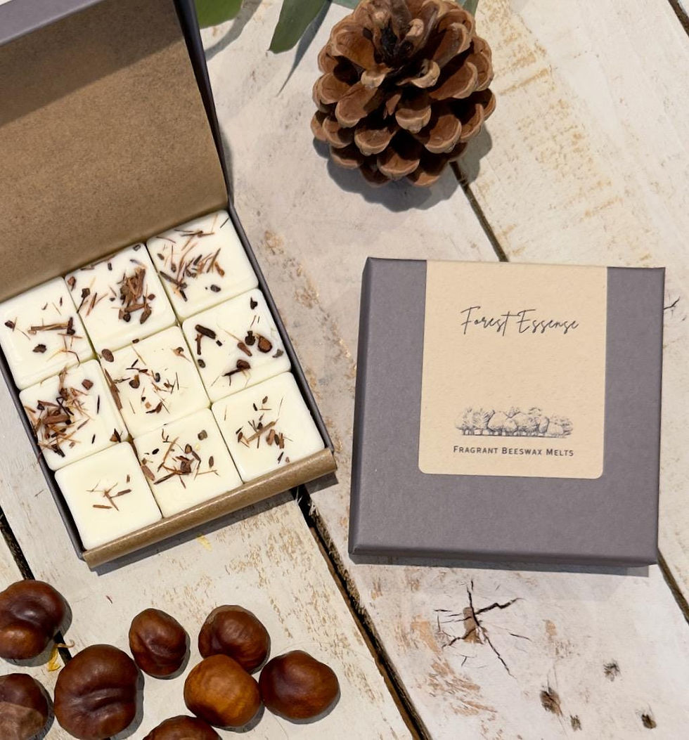 Thumbnail: Luxury Beeswax Wax Melt Gift Set | Ceramic Warmer, Choose your Fragrance