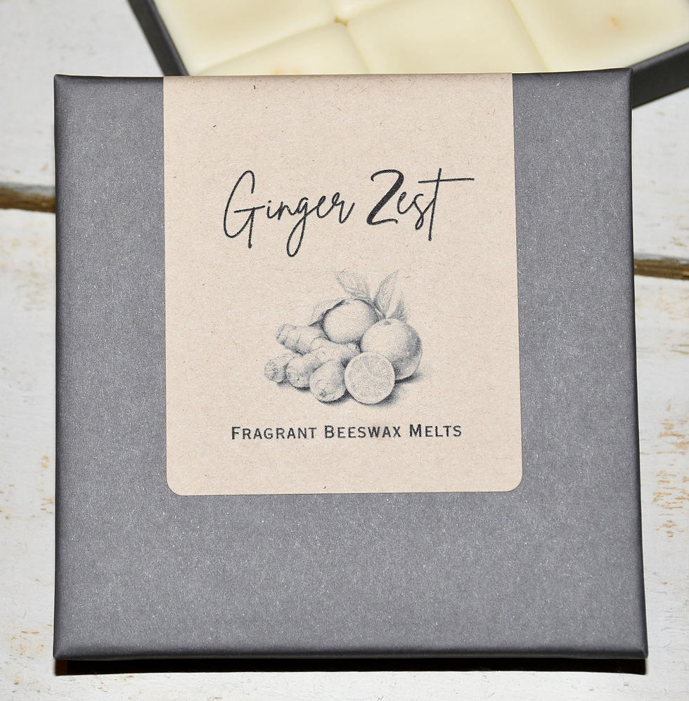 Thumbnail: Ginger Zest Gift Boxed Beeswax Melts Warm Citrus Wax Melts