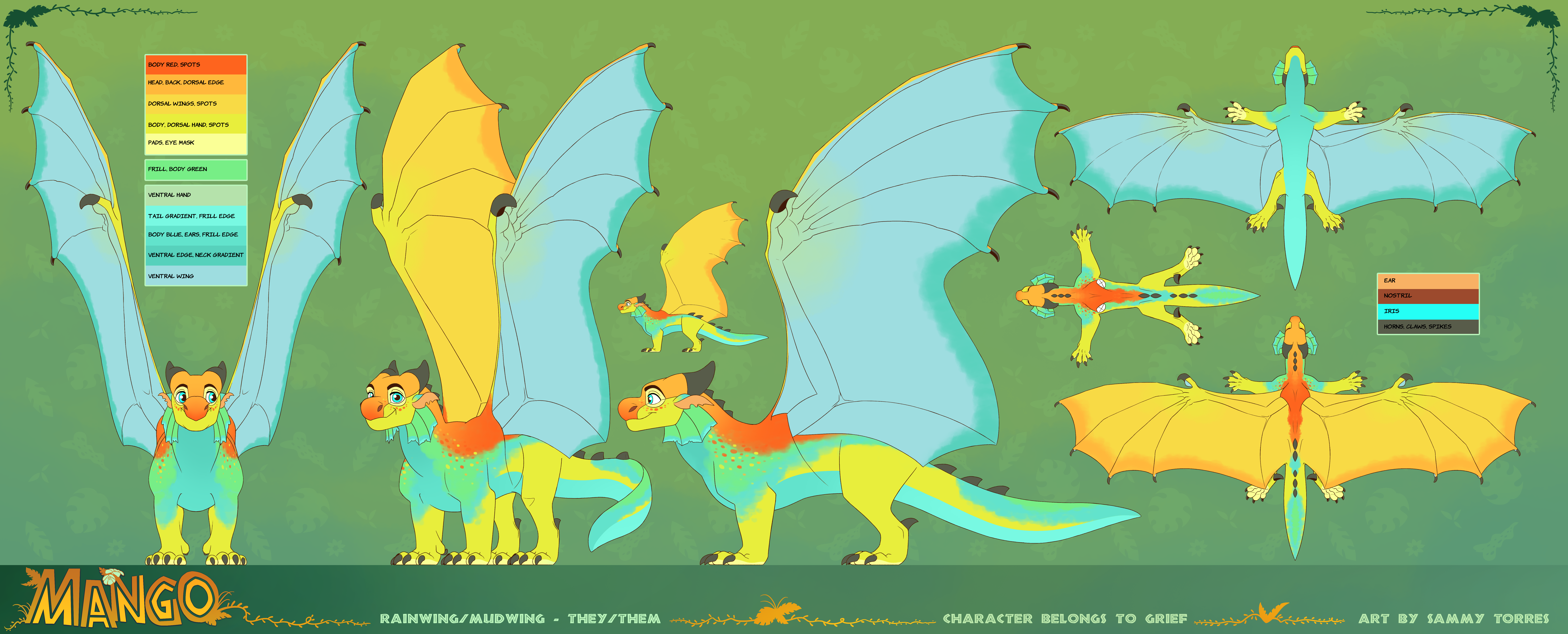 Mango - Reference Sheet (commission)