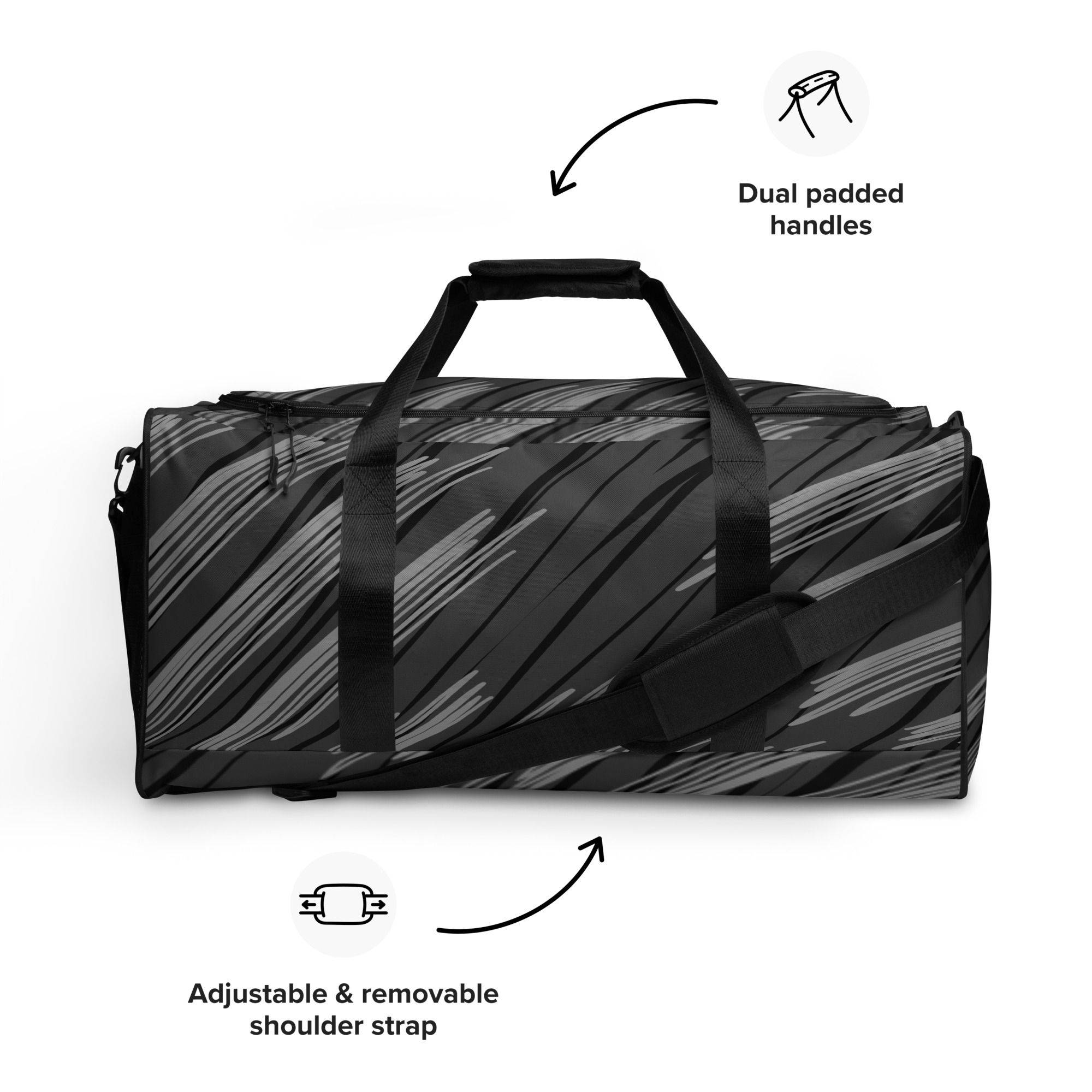 Dark Feather Duffle bag - Designer Cindy Pepe