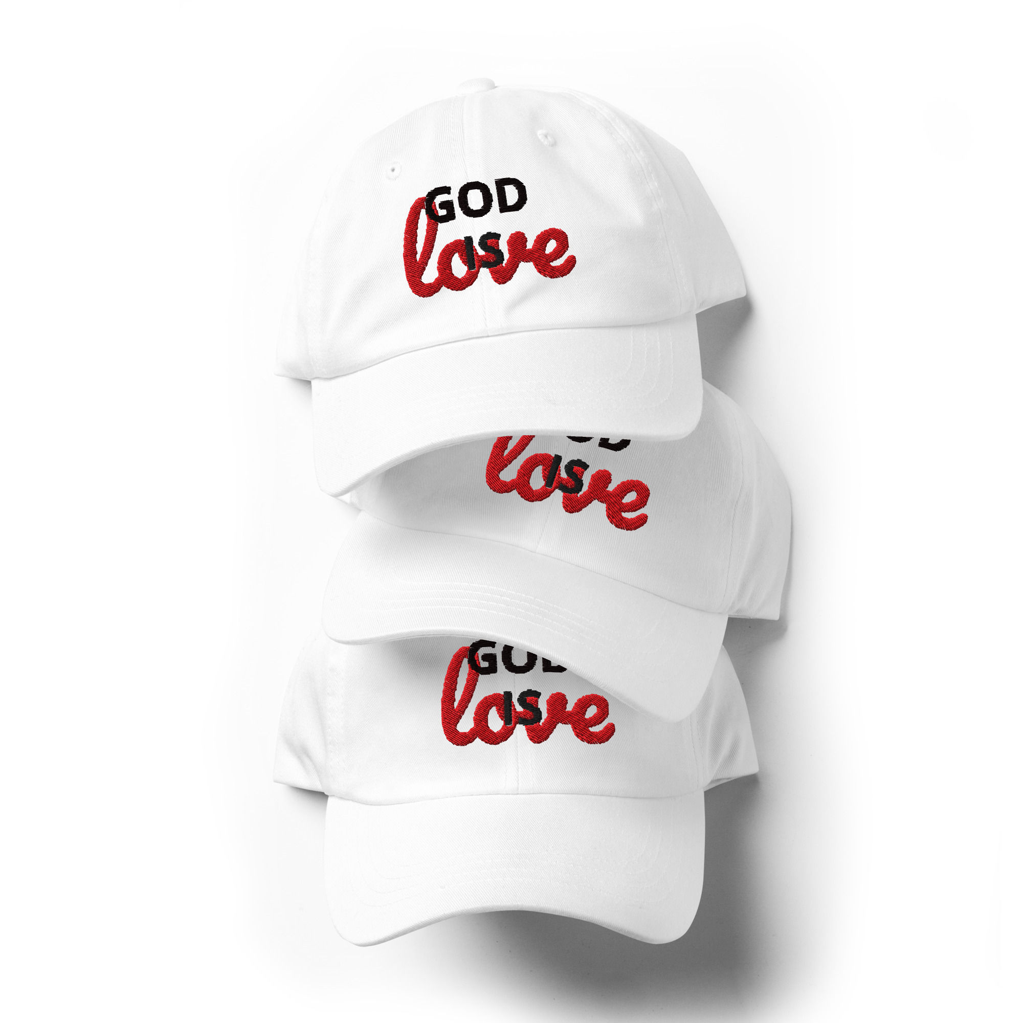 GOD IS LOVE hat - Designer Cindy Pepe